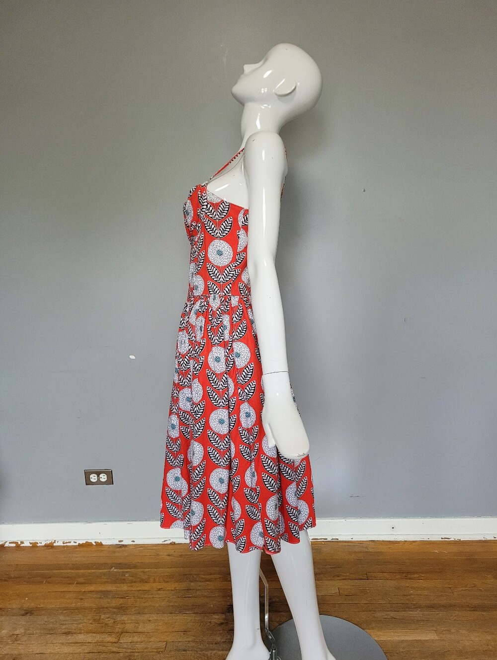 Bernie Dexter Paris Dress In What A Dahlia Print, VGUC, Size 2X - Picture 6 of 8